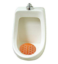 Urinal screen mat designed to prevent splashes.