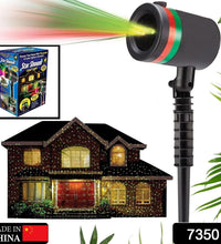 Star motion laser light projector for festive decor