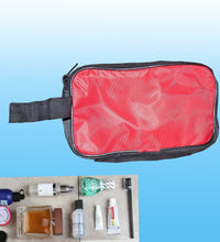 Multipurpose red travel pouch