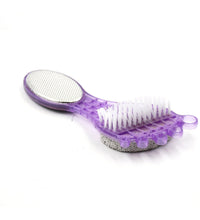 4-in-1 pedicure tool with pumice stone and scrubber