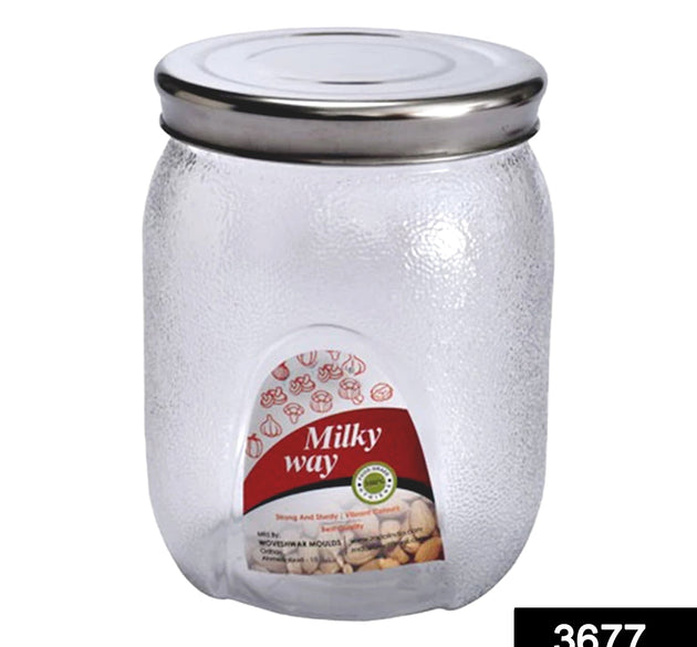 2000 ml airtight glass mason jar for kitchen storage and food preservation.