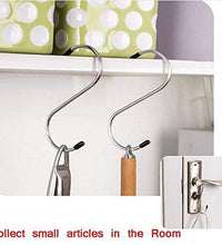 Strong stainless steel S-shaped hooks for reliable hanging solutions.