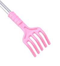 Telescopic scratching massager for back.