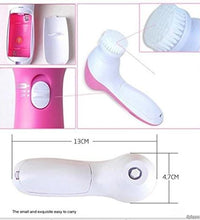 Adjustable 5-in-1 massager for face and body.