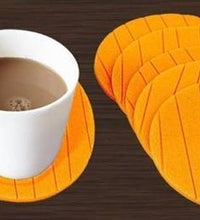 Round shape silicone cup mat set