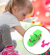 Pull along back train toy for toddlers