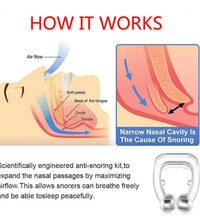 Effective snore-free nose clip designed for better sleep and reduced snoring.