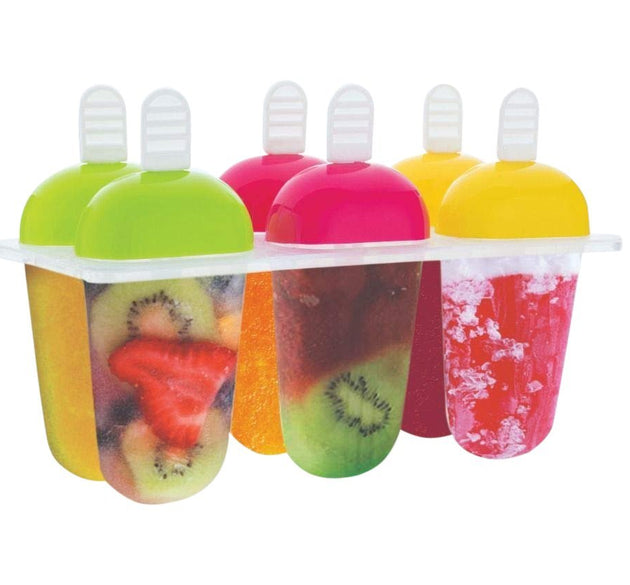 Set of 6 multicolor kulfi and ice cream molds