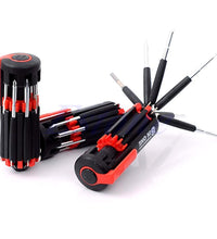 Multi-function screwdriver set with torch