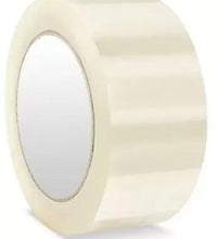 Transparent tape roll for packaging.