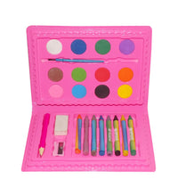 24-piece art color set with various painting and drawing tools.