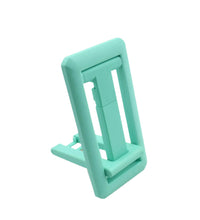 Mobile phone holder with adjustable height, foldable design