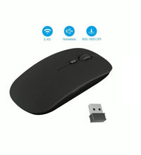 Ergonomic wireless mouse for computers and iPads, modern look.