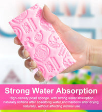 Exfoliating sponge for body with ultra-soft texture for skin care