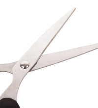 Detailed view of the 160mm scissors, focusing on the stainless steel blades and ergonomic handle