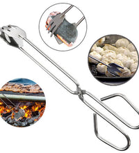 Multi-functional BBQ clip tongs