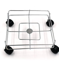 Square stand for holding oil bottles securely