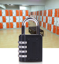 Four-digit security padlock for added safety.