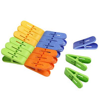 Plastic cloth clips for everyday use in assorted colors.