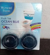 Ocean blue toilet flush tabs for 100-gram cleaning