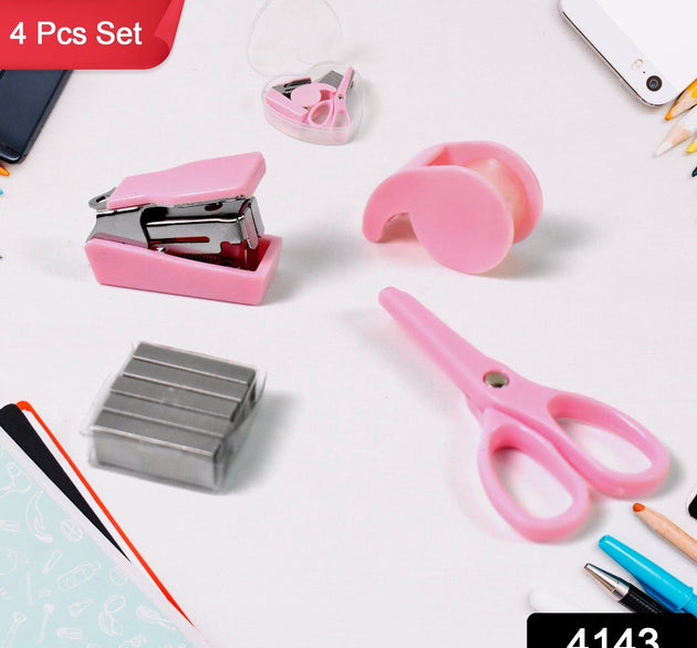 Mini Office Stationery Set (4 Pcs Set)