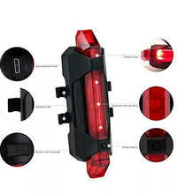 Waterproof red LED light for bike front with bright illumination.