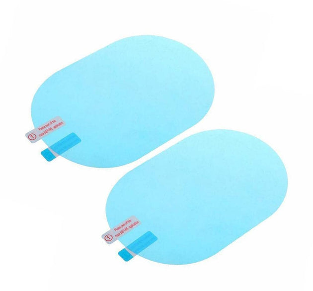 Anti-fog rearview mirror film for clear vision