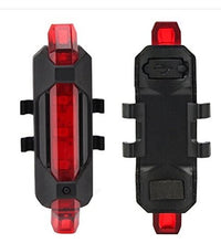 Front LED light for bicycles in red, waterproof design.