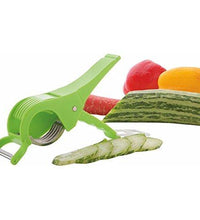 Dual-purpose vegetable cutter and peeler