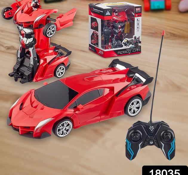 2 In 1 Automatic Robot Converted Remote Control Car With Light Scale 360°Drifting Deformation Robot Car Toy Kids Boys, Robot Convert Unique Toy For Boys (1 Pc)