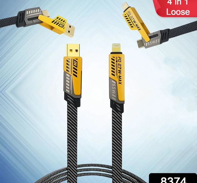 4 in 1 Fast Charging Cable (1 Pc / Loose)