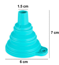 Silicone funnel for oil and juice pouring.