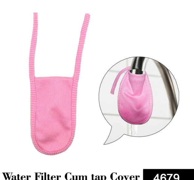 Cotton water filter tap cover.