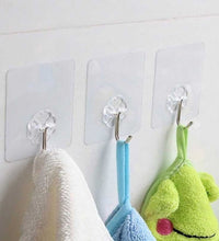 Durable stainless steel hooks for wall mounting with adhesive backing