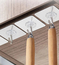 Strong small wall hooks with adhesive for home and kitchen use