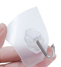 Small stainless steel adhesive wall hooks for multipurpose use