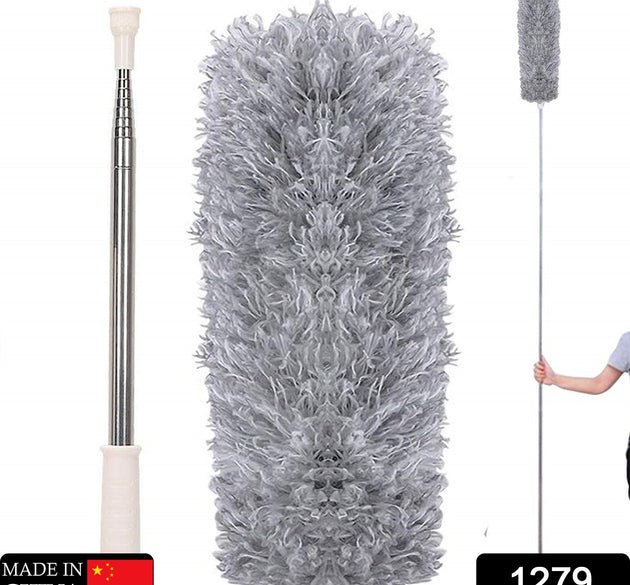 Microfiber Dusters for Cleaning, Telescoping Feather Duster with 100 inches Extendable Handle Pole, Dusting Cleaning Tools for Cleaning High Ceiling, Ceiling Fan, Blinds, Cobwebs, Furniture, Cars