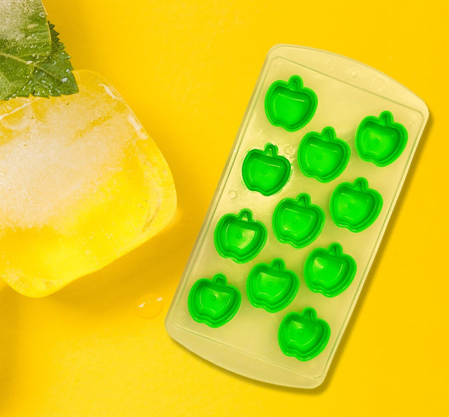 Mix design ice trays with lid, flexible silicone for easy ice release