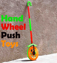 Kids push toy with illuminated handle and wheel