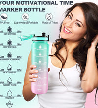 Sports water bottle with time tracking