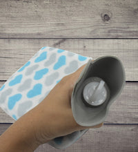 Hot water bag with cover for cramps and therapy