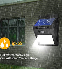 30-LED solar night light for garden and wall.