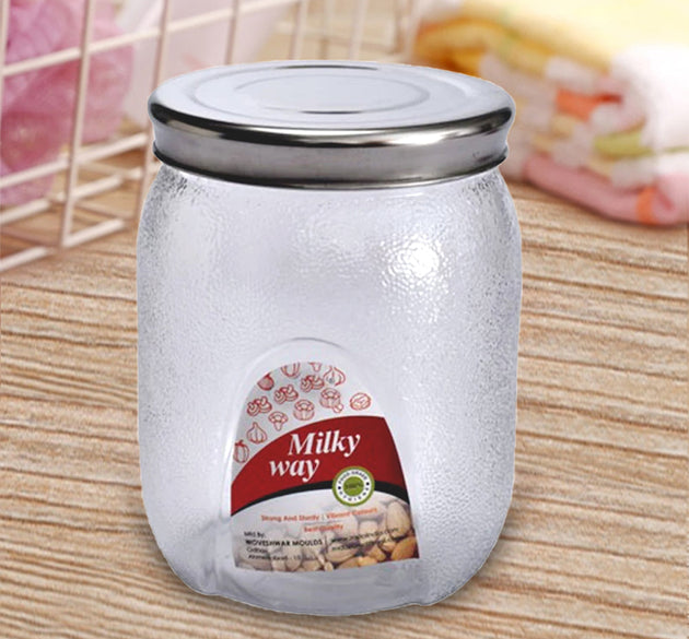 2000 ml airtight glass mason jar for kitchen storage and food preservation.