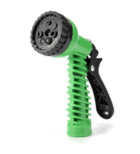 Garden hose nozzle with spray gun connector.