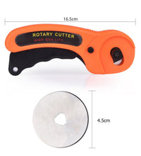 Rotary blade cutter for sewing with adjustable blade guard