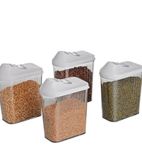 Plastic jars with easy flow lids