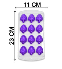 Ice trays with lid, flexible silicone for easy ice removal