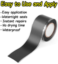 Easy-to-use waterproof tape for emergency fixes.