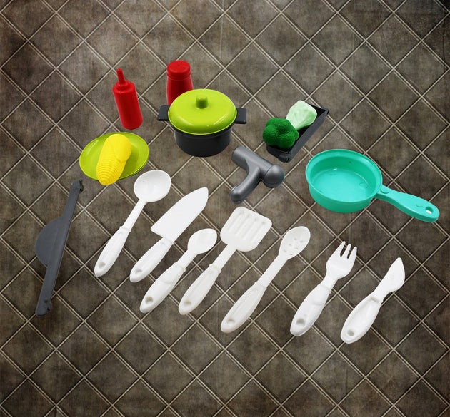 26-piece kids cooking play set