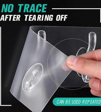 Transparent wall hook with strong adhesive backing